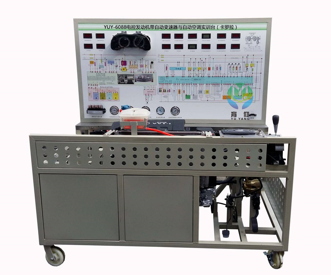电控发动机带自动变速器与自动空调实训台