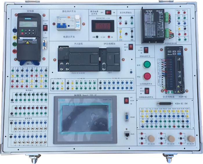 <b>PLC、变频器、触摸屏综合实训平台</b>