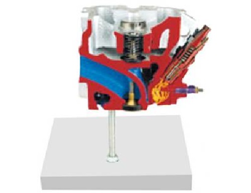 带涡流燃烧室的气缸盖解剖模型